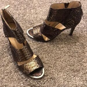 Faux Snakeskin Sandals